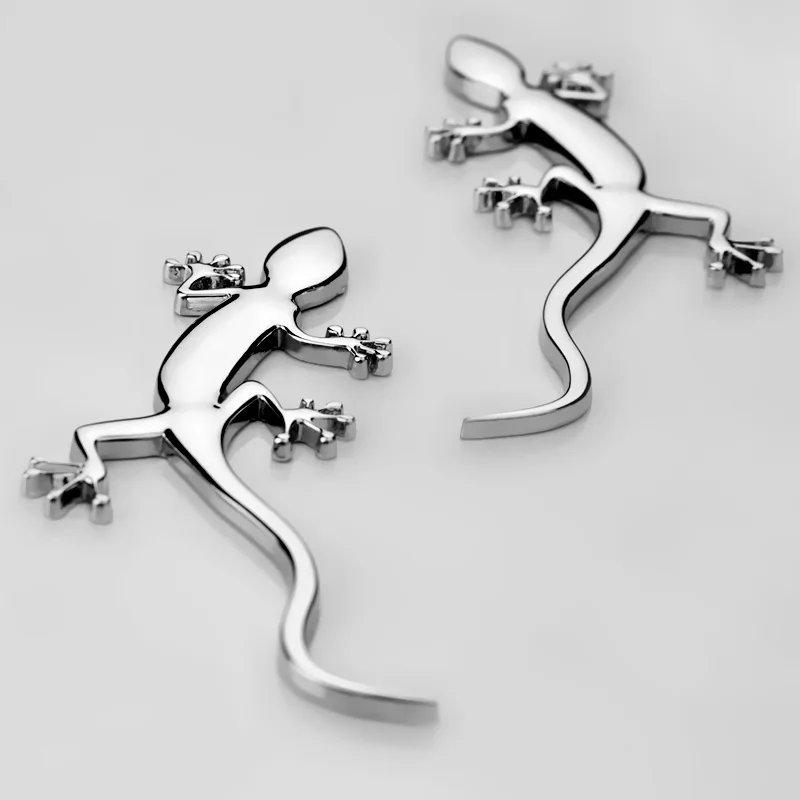 3D Metal Ho Gecko Lizard Quattero Car Auto Motorcycle Logo Emblem Badge Car Styling Stickers Automobiles Car-Styling Accessories