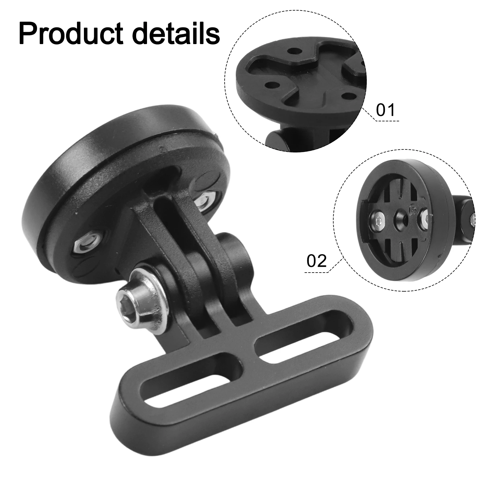 1 ชุดที่ยึดแฮนด์จักรยาน ที่ยึดแฮนด์จักรยาน 4.5*4.5 ซม. อลูมิเนียมอัลลอยด์ สีดำ M5*40 มม. แข็งแรงและน้ำหนักเบา