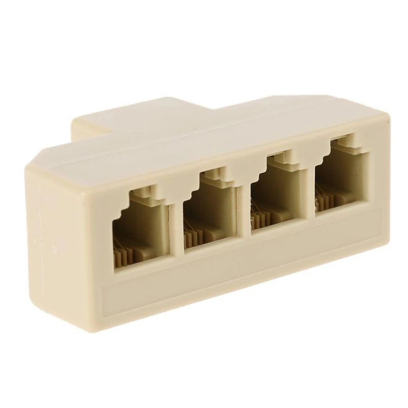

Phone Line Splitter, Phone Jack Splitter, RJ11 Phone Cord Splitter,Telephone Line Splitter RJ11 6P4C for M to 4 Way F best sale