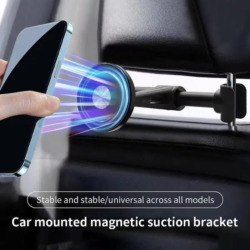 

Headrest Phone Holder 360 Degree Rotation Magnetic Phone Stand Backseat Holder Multi-Functional Seat Back Hanger Car Accessories