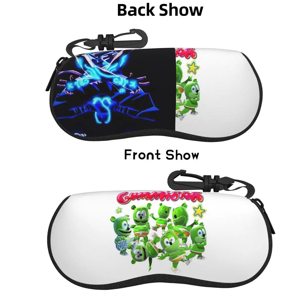 

Gummibar (the Gummy Bear) Shell Glasses Case Protector Sunglasses Box Women Men Soft Eyeglass Bag Pouch