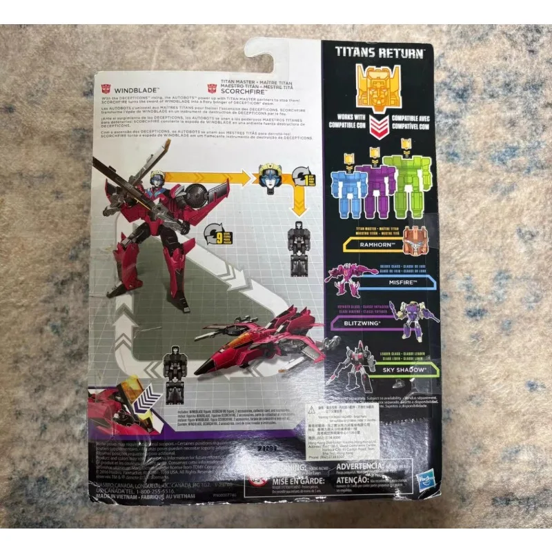 Original Hasbro Transformers SCORCHFIRE WINDBLADE Action Figure Model view 5