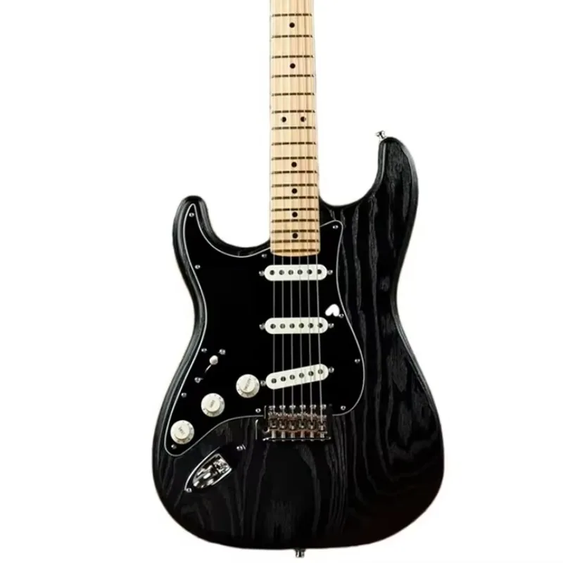 

STLF Left White and Black S Electric Guitar Professional Pickup Coil Split Wood Body Electric Guitar T