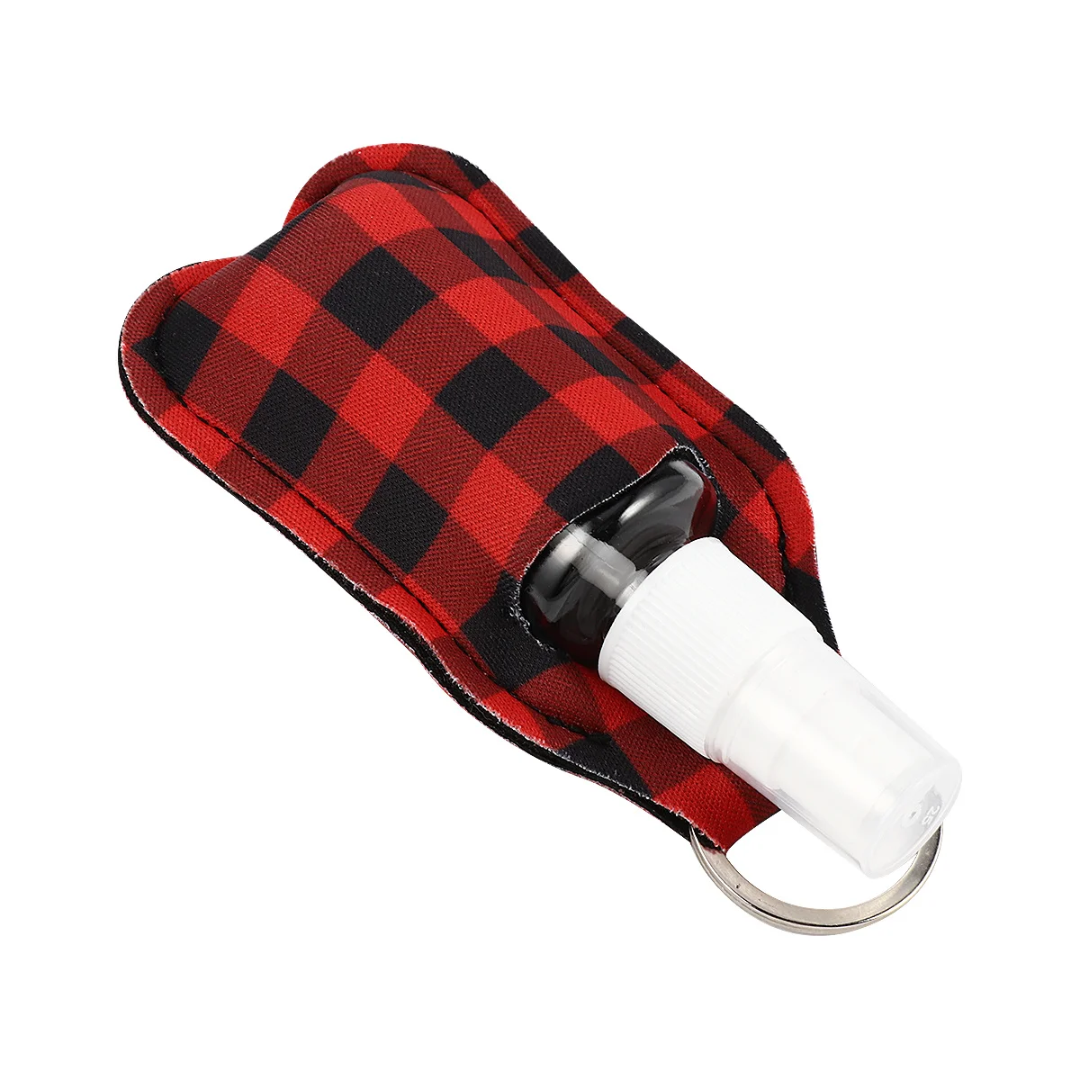 3 conjuntos de garrafa de spray portátil caso armazenamento durável capa protetora chaveiro fivela para mochila bolsa uso viagem