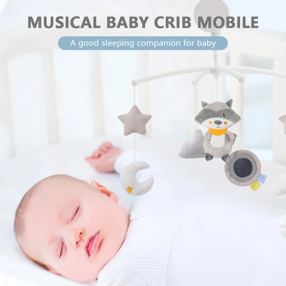 Giocattolo sonaglio Mobile per culla musicale con giocattoli rotanti appesi decorazione per letto per neonati campana per letto educativo per 0-12 mesi neonato