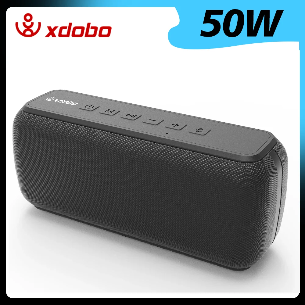 XDOBO Bluetooth Speaker Wireless 50W Power Subwoofer X7 Heavy Bass Home Office Outdoor Riding Camping Party Music Player