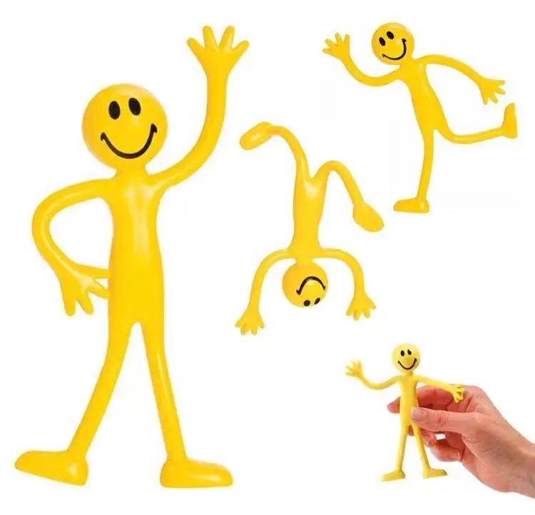 2Pcs Novelty Gifts Funny Expression Bendy Men Party Favors Kids Toys Cool Gadgets Juguetes Nnovedosos Para Niños