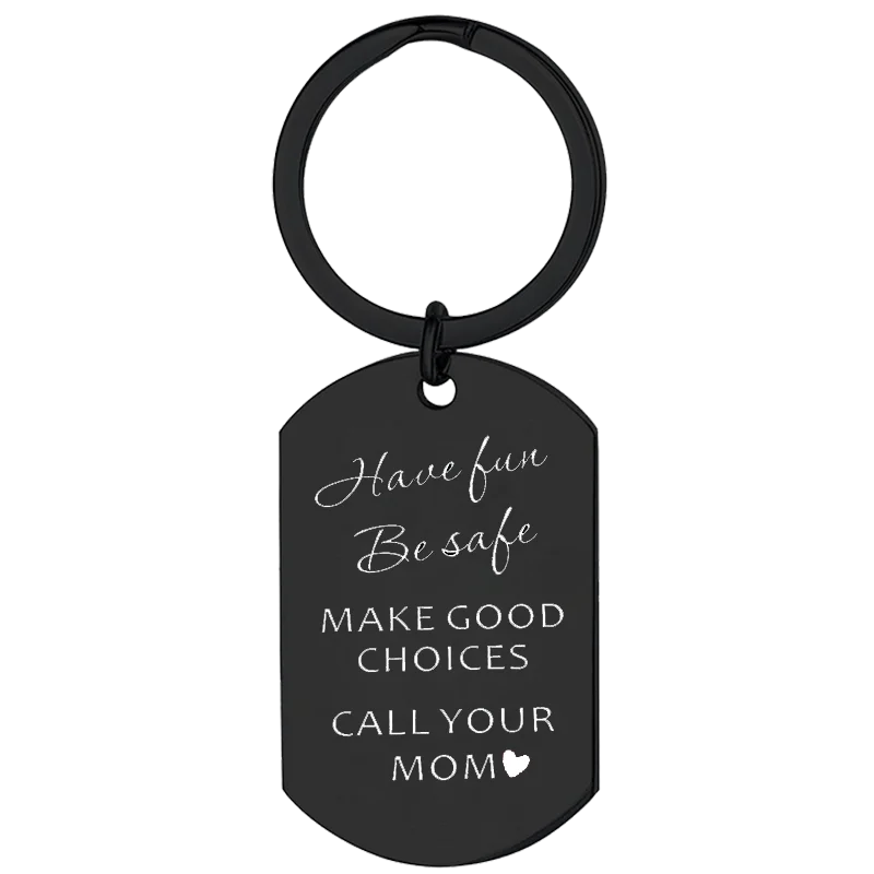 Cute To My Son I Love You Inspirational Keychain Boys Teen Birthday Graduation Key Chain Pendant Jewelry