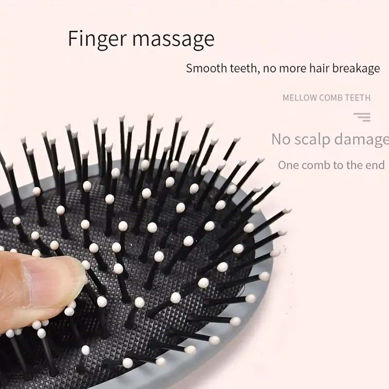 fairy hair comb for women comb massage Elastic comb Macaron color airbag comb curling comb image 4