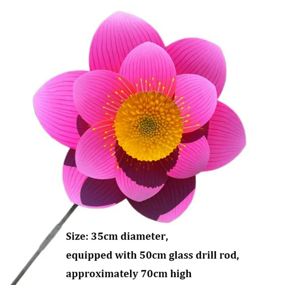 1 st/2 stks Multistyles Roterende Wind Spinner Windmolen Kersenbloesem PVC Grote Draaitafel Windmolen Kleurrijke Dubbellaags