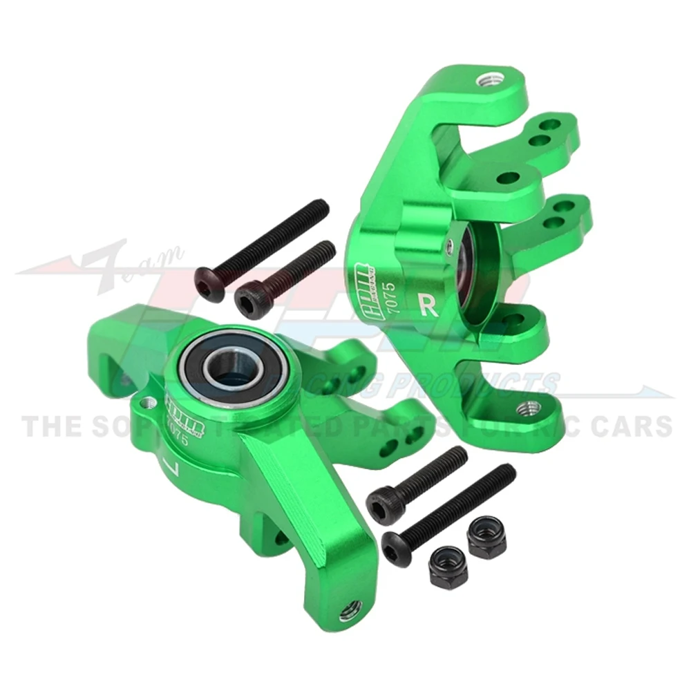 GPM Losi 1/6 슈퍼 Baja Rey 2.0 업그레이드 부품 액세서리, 금속 프론트 스티어링 컵 스티어링 블록 프론트 스핀들 세트, LOS254038