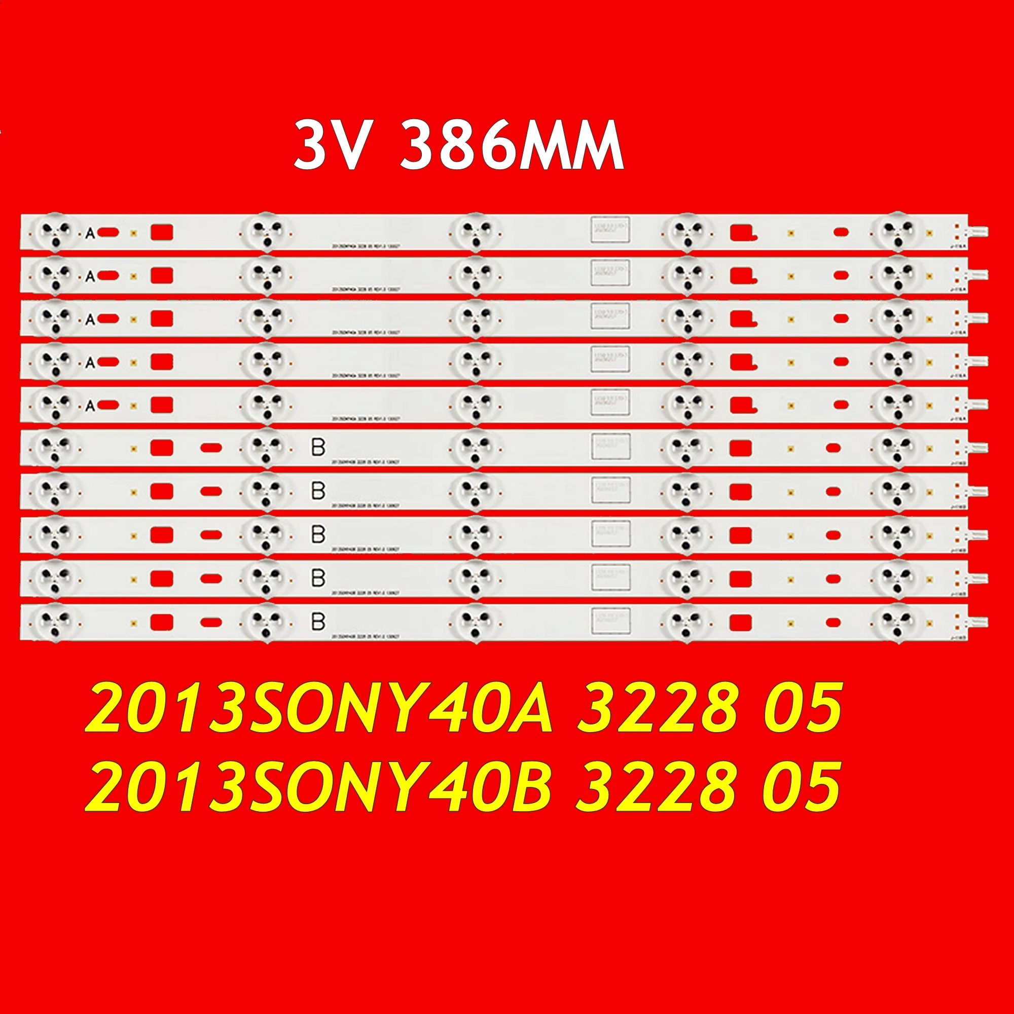 LED Backlight Strip for KDL-40R353B KDL-40R450B KDL-40R453B KDL-40R455B KDL-40R480B KDL-40R483B 2013SONY40A 2013SONY40B 3228 05