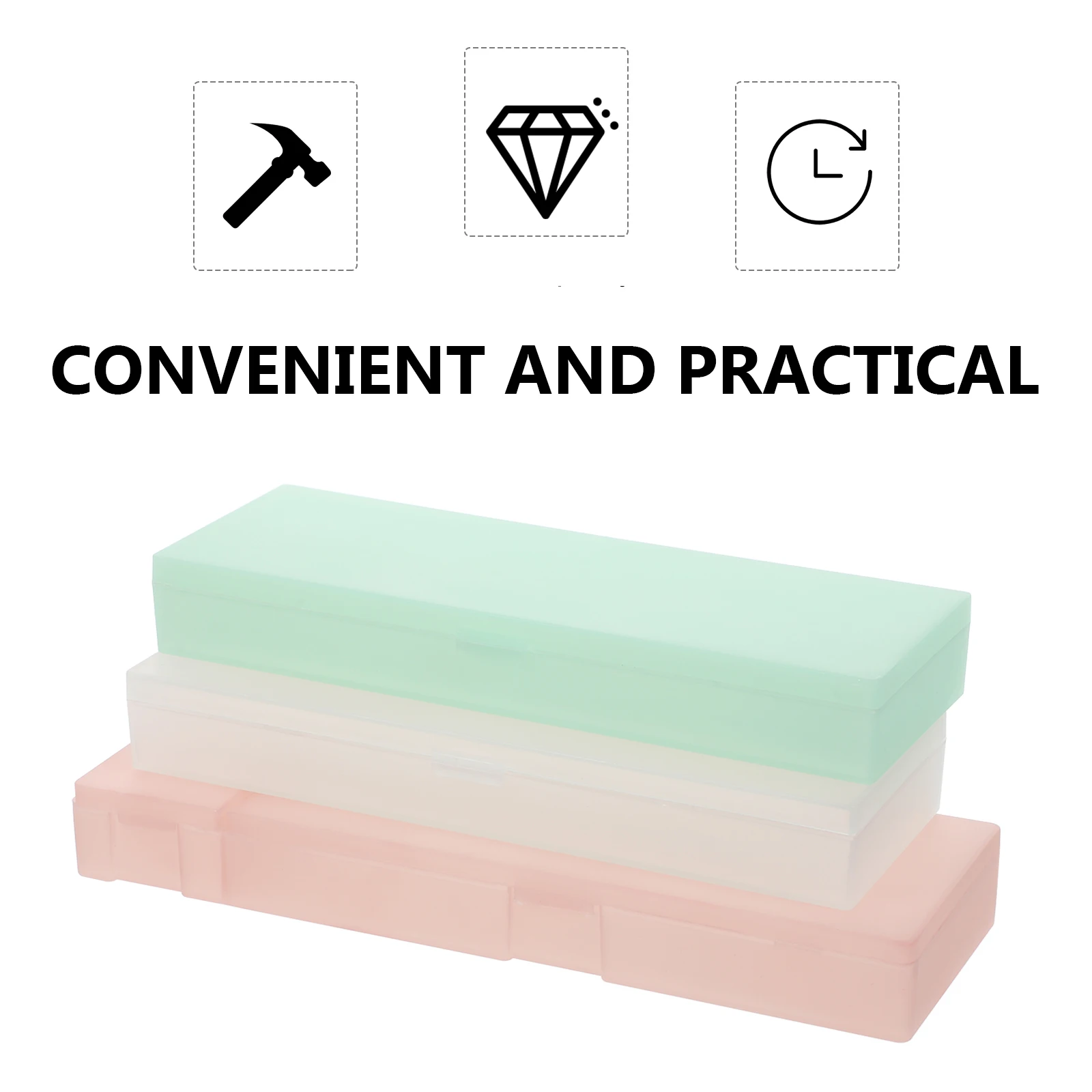 6 Buah Kotak Pena Tempat Penyimpanan Alat Tulis Kotak Pensil untuk Siswa Plastik Pp Transparan