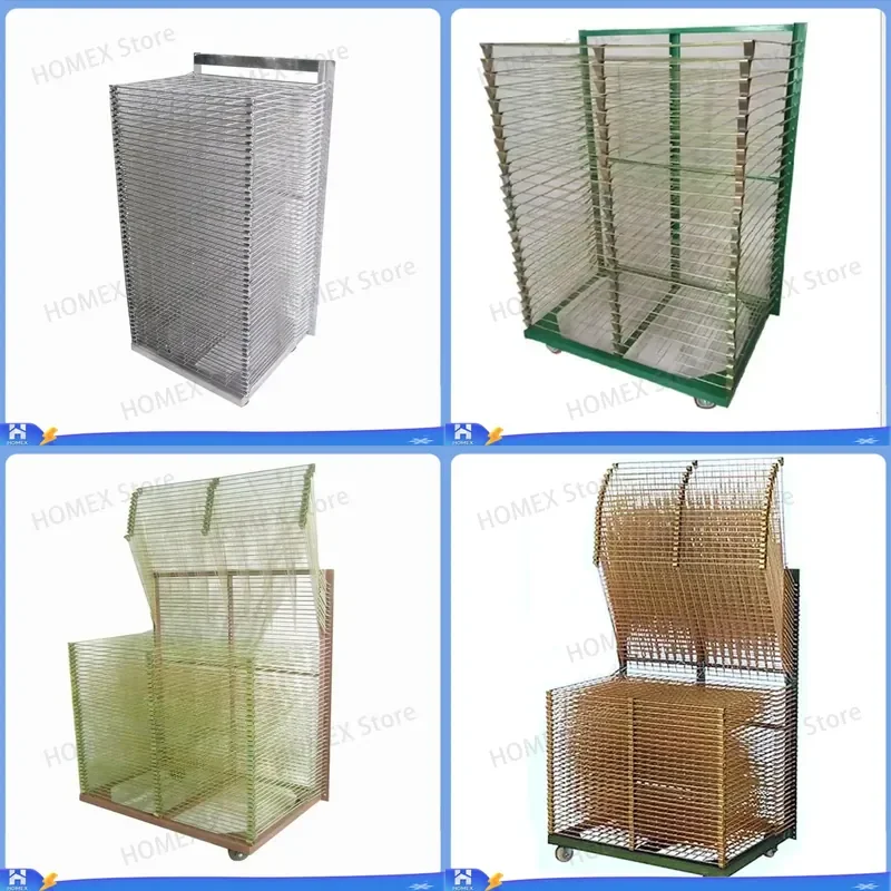 Industrial Galvanized Powder Coated Stainless Steel Screen Printed Hanger with 4 Wheels Heavy Duty Rolling Clothes Rack