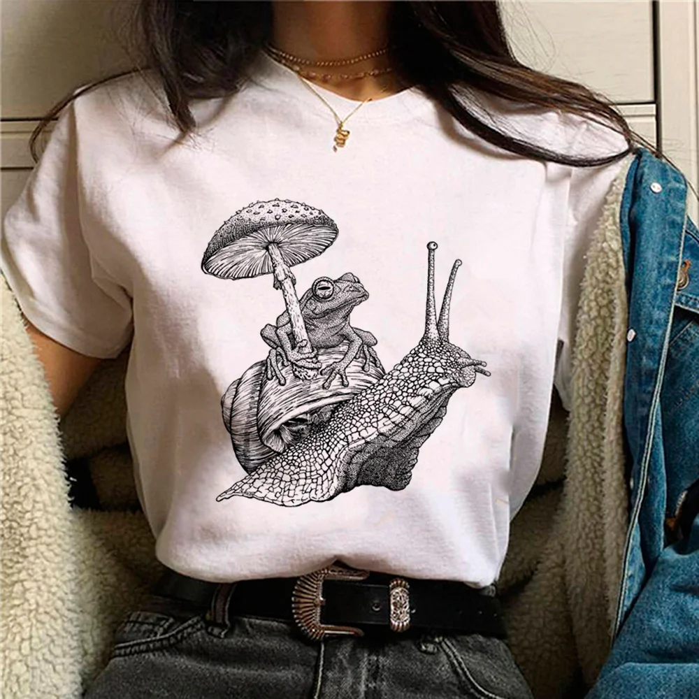 Snail t shirt women streetwear t-shirts female harajuku funny graphic clothes