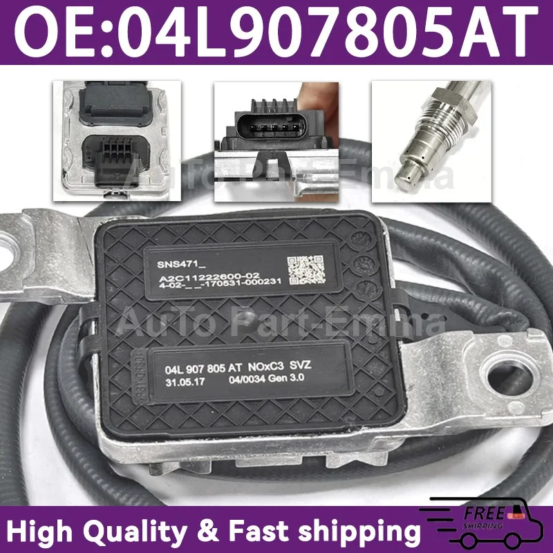 

Для VW Volkswagen Caddy TDi 2015-2020 04L907805AT автомобильный датчик оксида азота новый NOX аксессуары для датчика кислорода