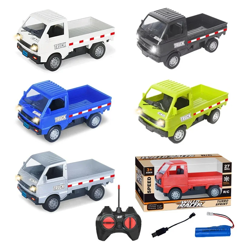 Camion cargo avec télécommande pour enfants, petit modèle de camion, voiture de dérive télécommandée, jouet électrique, 1:16