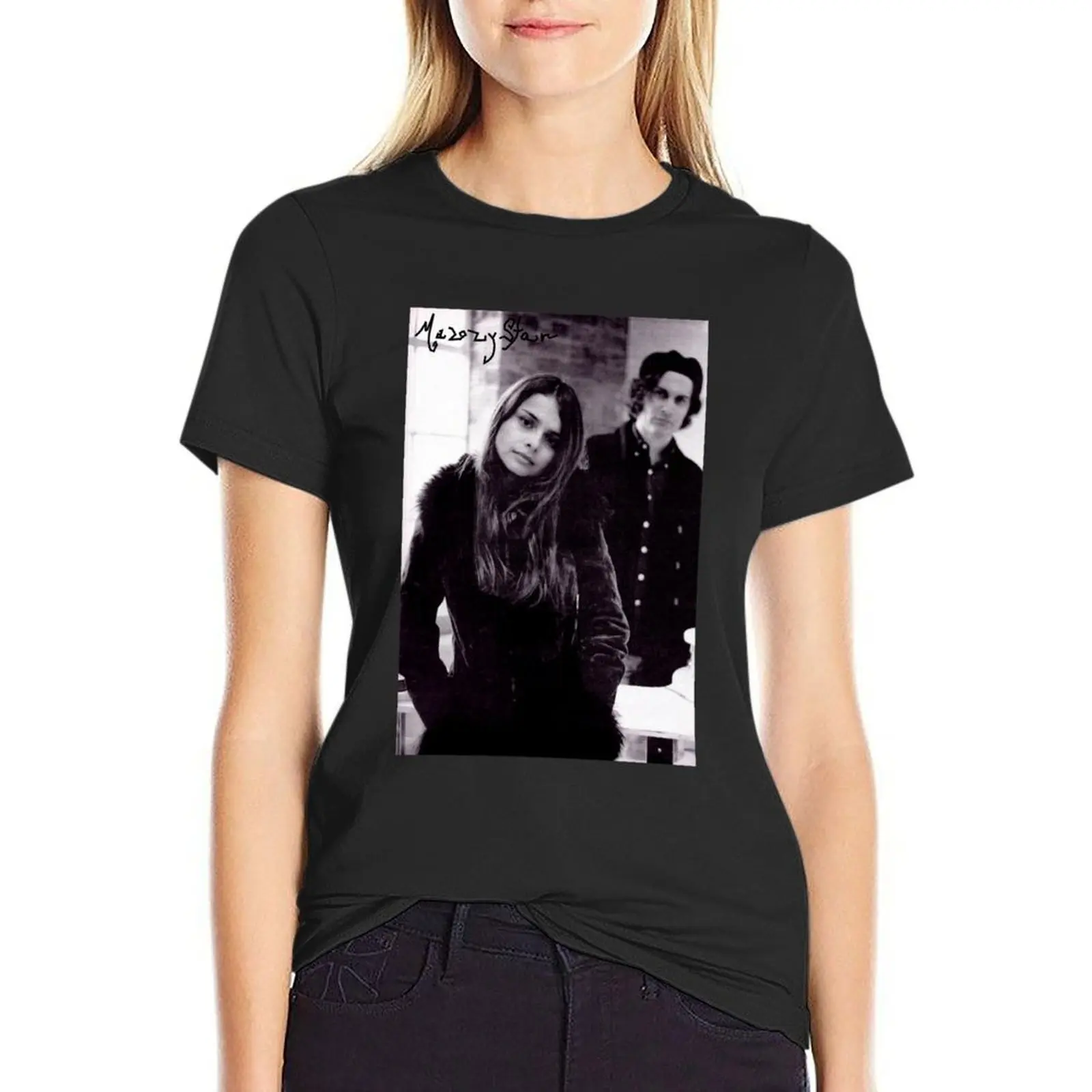 

mazzy star T-Shirt sports fans oversized tees animal print shirt for girls Women's cotton t-shirt