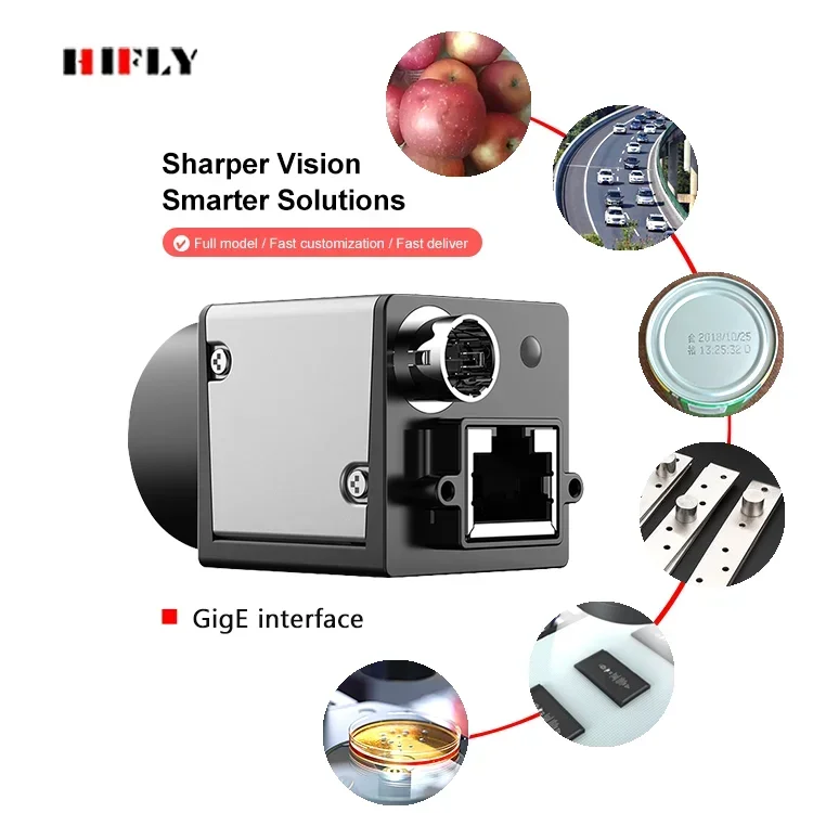 

2MP 50FPS 2/3" GigE 1920*1200 Mono Color Global Shutter Digital Machine Vision Industrial Camera