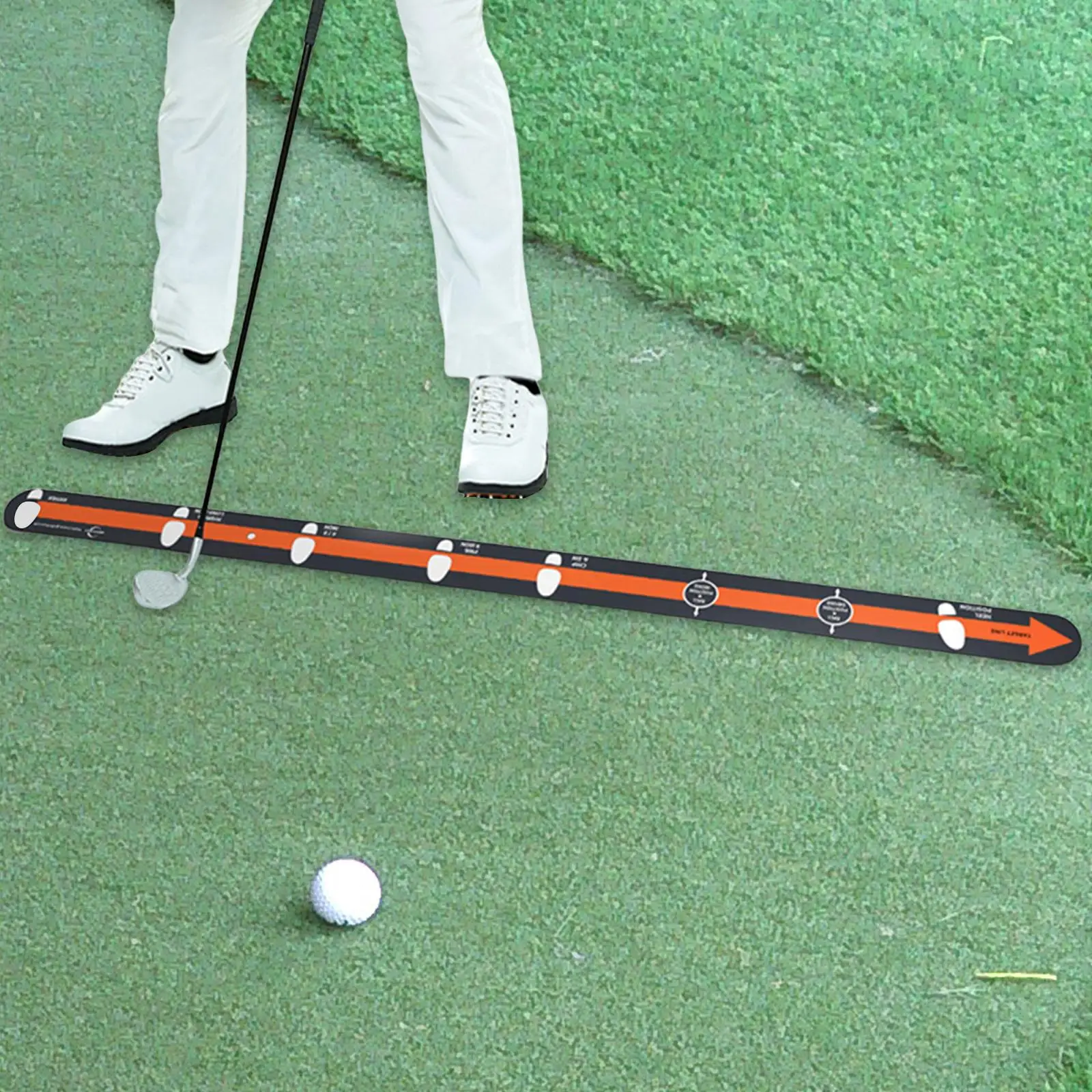 

Golf Practice Putting Putter Straight Ruler for Putting Green Backyard Parks