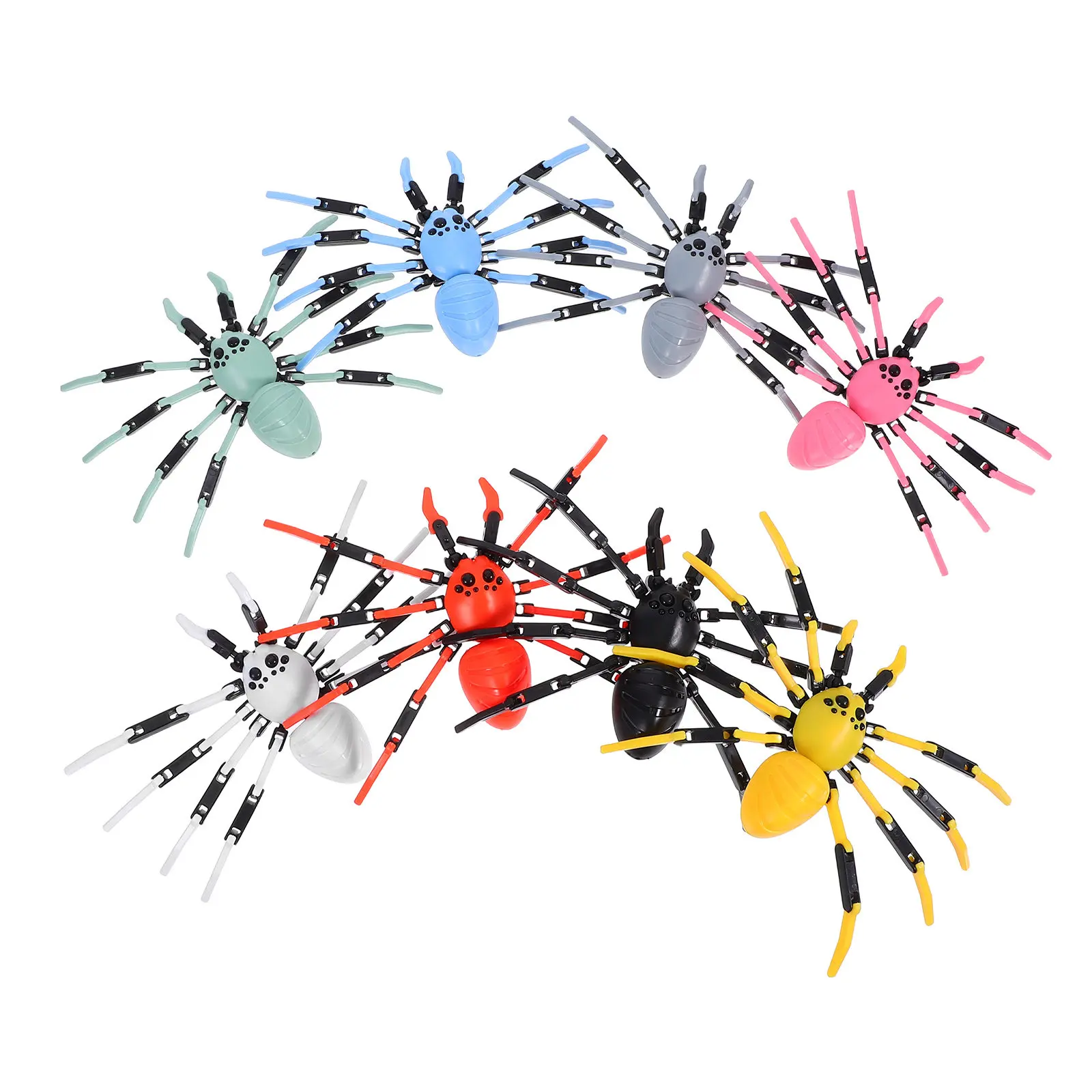 8-pieces-araignee-articulee-3d-realiste-geante-decoration-de-fete-d'halloween-figurine-d'insecte-effrayant-en-plastique-flexible-diy