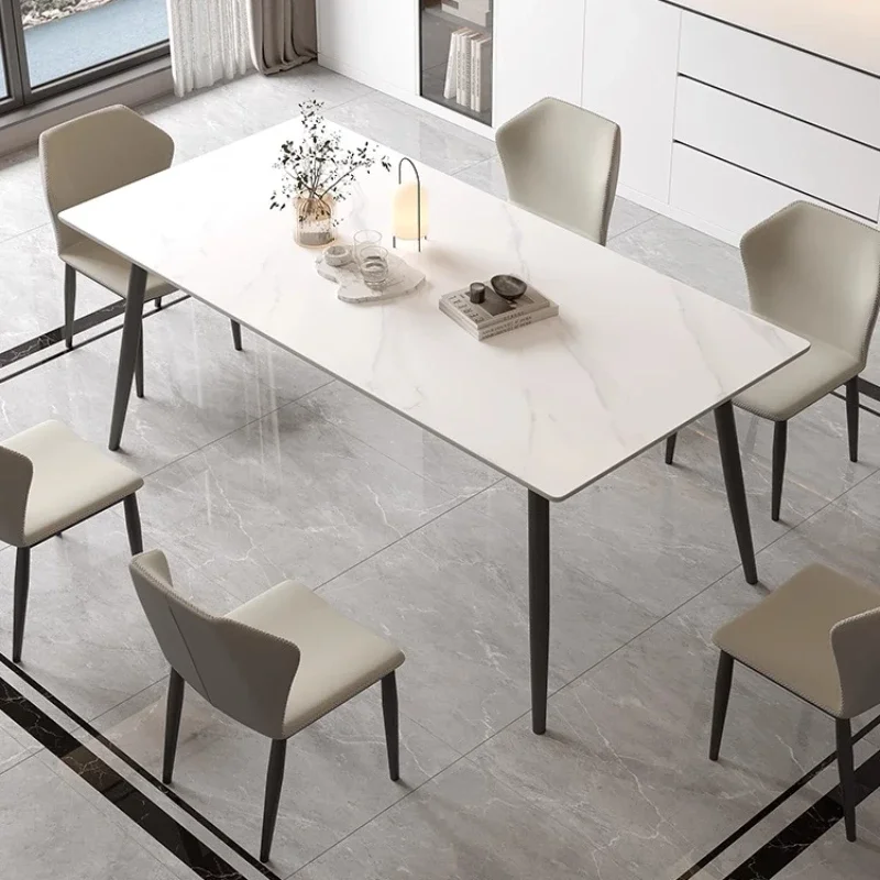 

Designer Light Luxury Dining Table Lounge Living Room Rectangular Dining Table Hallway Special Unusual Muebles Home Furniture
