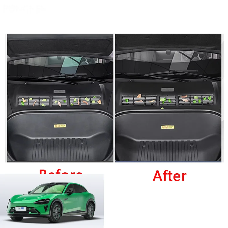 For Xiaomi YU7 2025-2026 Front Hood Anti-clogging Mesh Cover Air Intake Insect-proof Net Automobile Modification Supplies