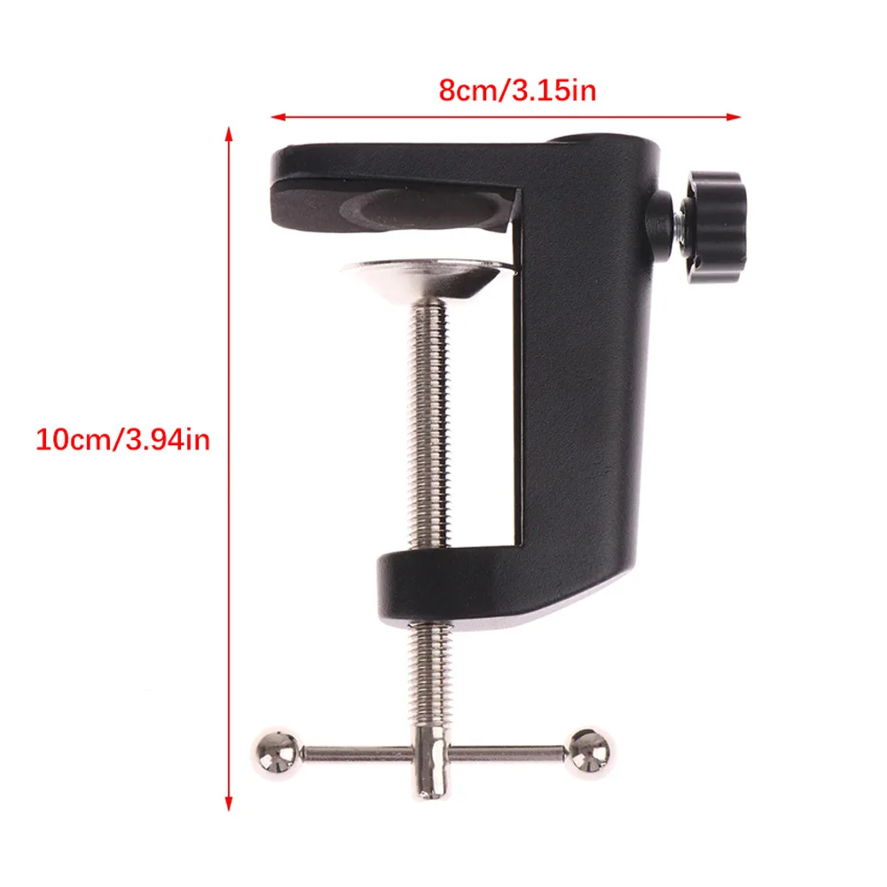 Desk Table Mount Clamp C-Shaped Clip — For Microphone Suspension Boom Scissor Arm Stand Holder Table Light Bracket