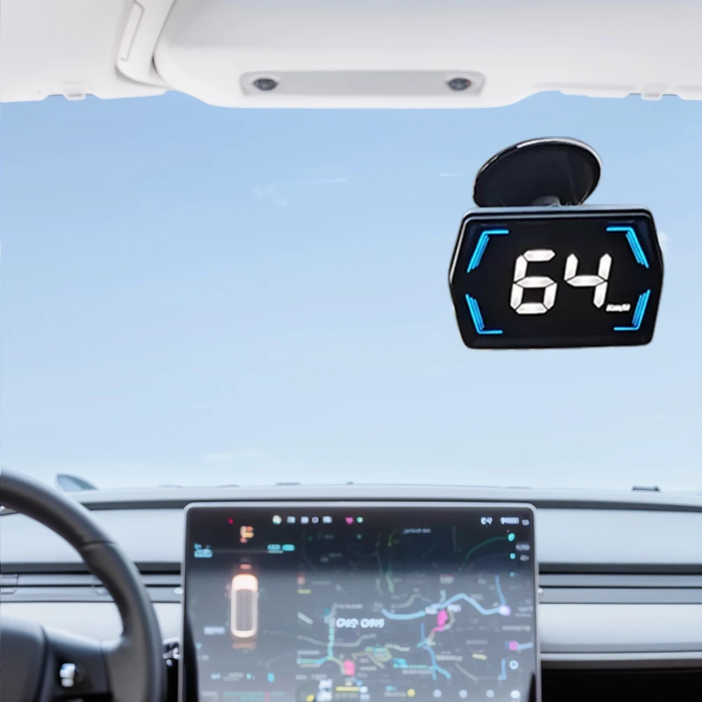 سيارة الرقمية GPS عداد السرعة HD LED عرض سرعة MPH KMH HUD البوصلة الرقمية GPS HUD السرعة الزائدة إنذار عداد السرعة عداد المسافات