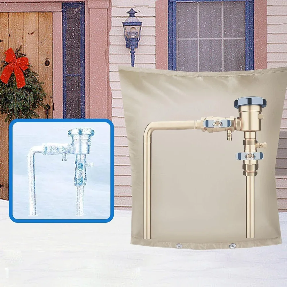 Weatherproof 600D Oxford Backflow Preventer Cover for Outdoor Pipe Protection Designed to Prevent Freeze Damage During Winter