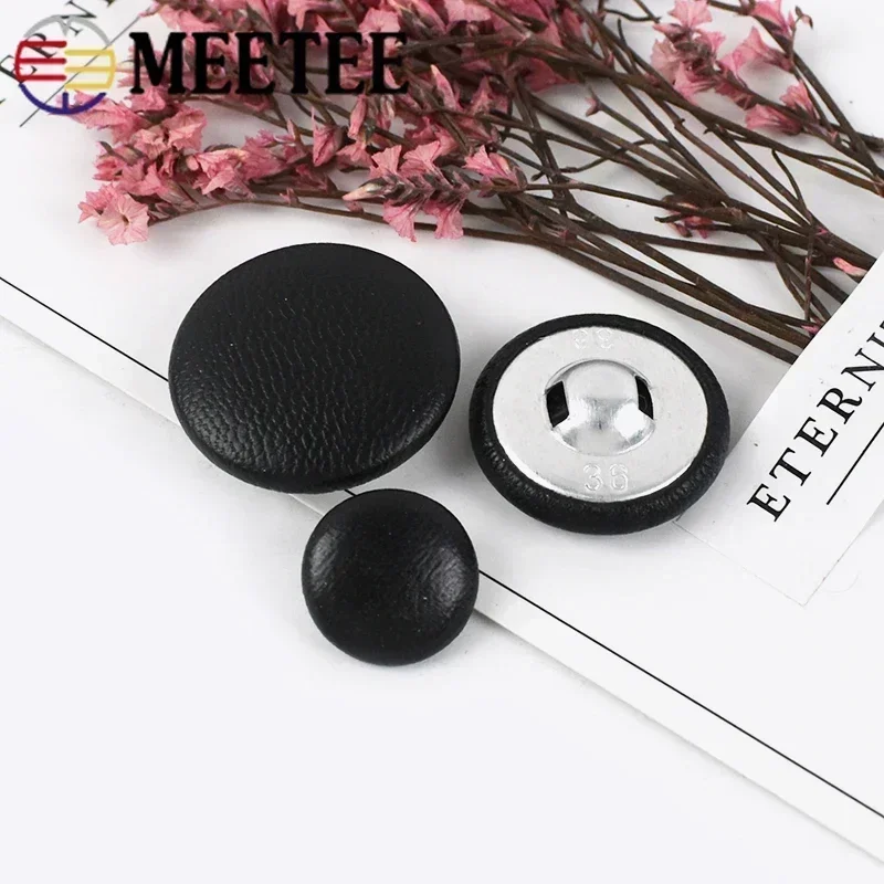 30Pcs Meetee 11-32mm Leather Bag Buttons DIY Sewing Clothing Accessories High-grade Windbreaker Coat Sofa Soft  Button