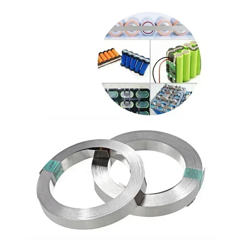 Li-ion 18650 Battery Nickel Plated Belt Strip Connector Spot Welding Machine Battery Welders 5A 10M 0.3x15mm