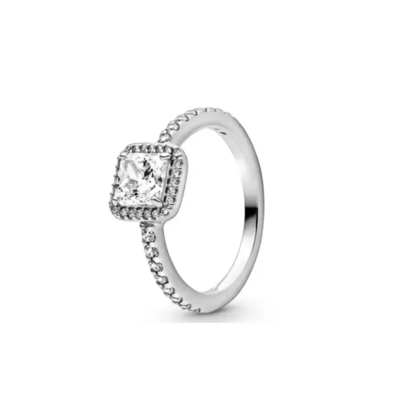 925 Sterling Silber Weiße Serie Herz Größe 6 7 8 9 Stein Mom Eleganz Ring Für Frauen Schmuck Für Party