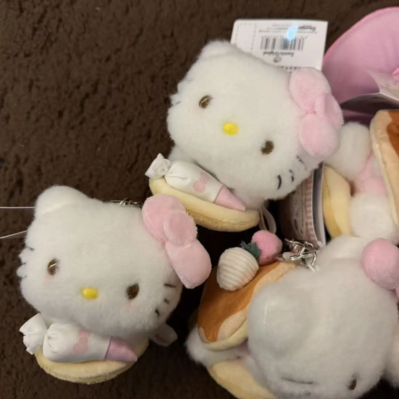 Hello Kitty Cream Muffin Dessert Baking Series Plush Stuffed Toy Keychain Cartoon Backpack Pendant Birthday Gift for Friends view 2