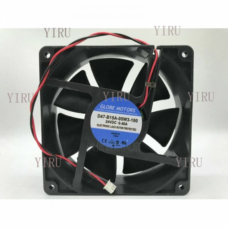 L for GLOBE MOTORS D47-B15A-05W3-100 24V 0.4A 12038 2-wire Inverter Cooling Fan