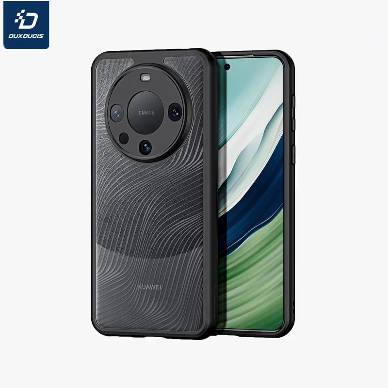 DUX DUCIS TPU+PC Matte flowing light design protective cover For Huawei Mate 60 Fall prevention Silicone soft edge Phone Case