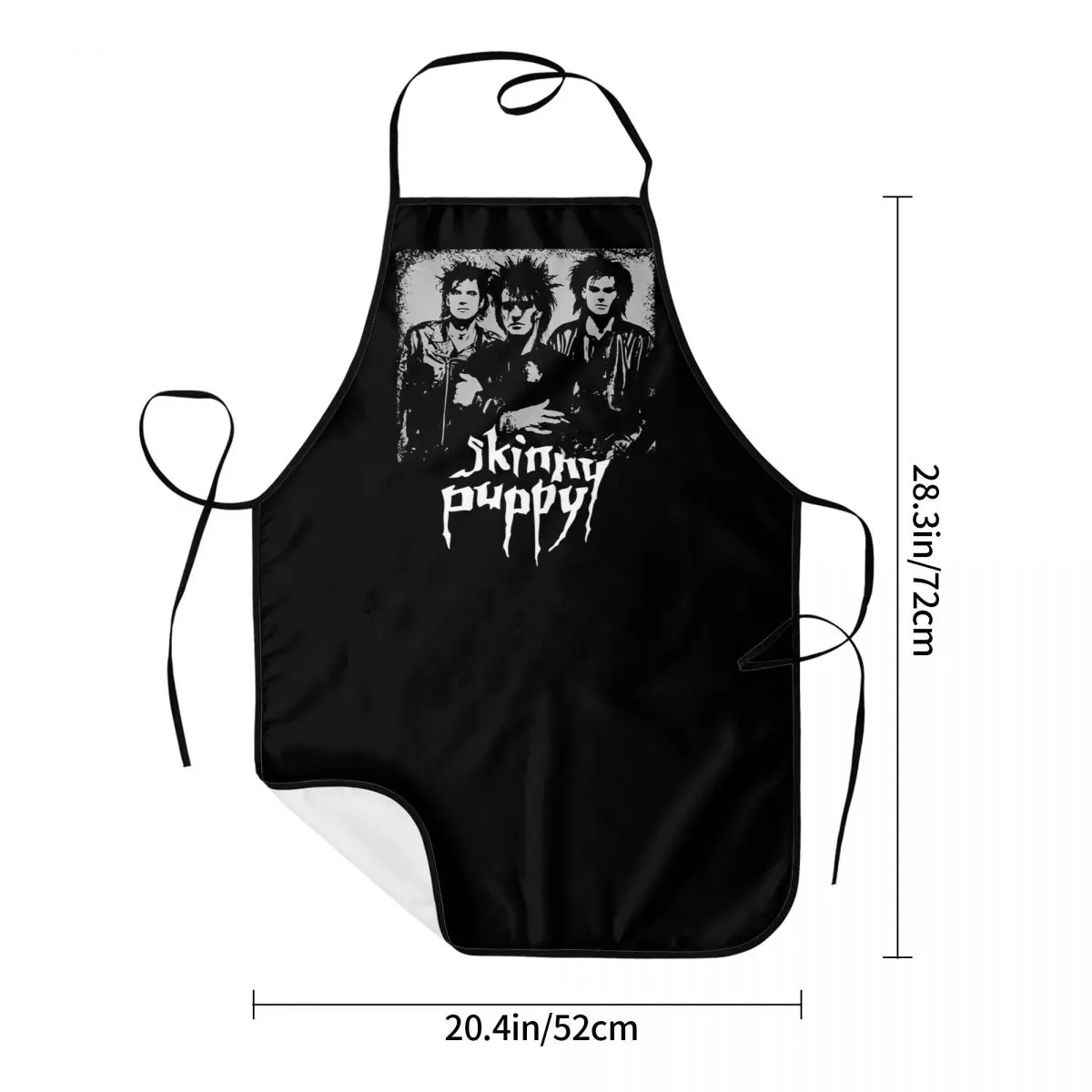 Canadian Industrial Band Skinny Puppy Apron Chef Cooking Tablier Sleeveless Bib Kitchen Cleaning Pinafore for Women Men Painting