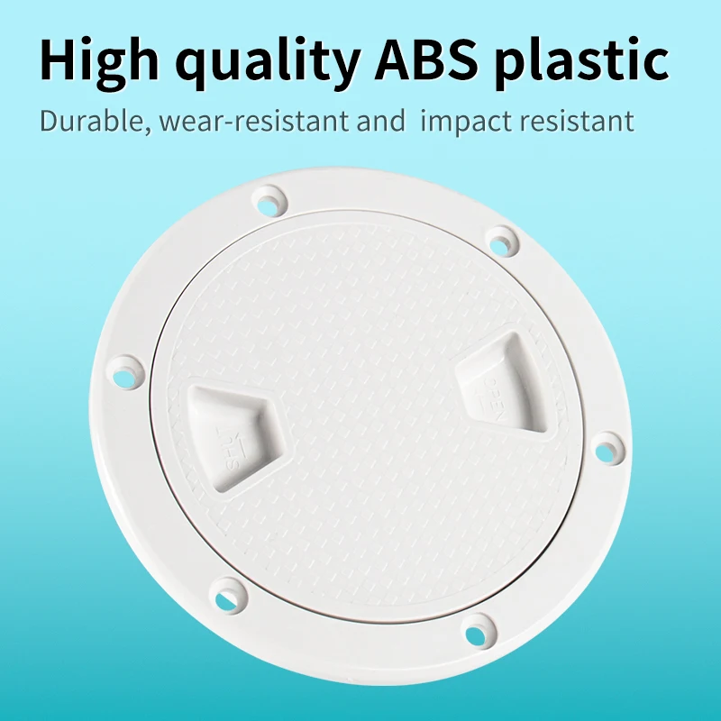 4inch Marine Round Inspection Hatch Deck Cover - Non-slip, Durable,, Suitable for Kayaks, Ocean Yachts, and Outdoor Activities