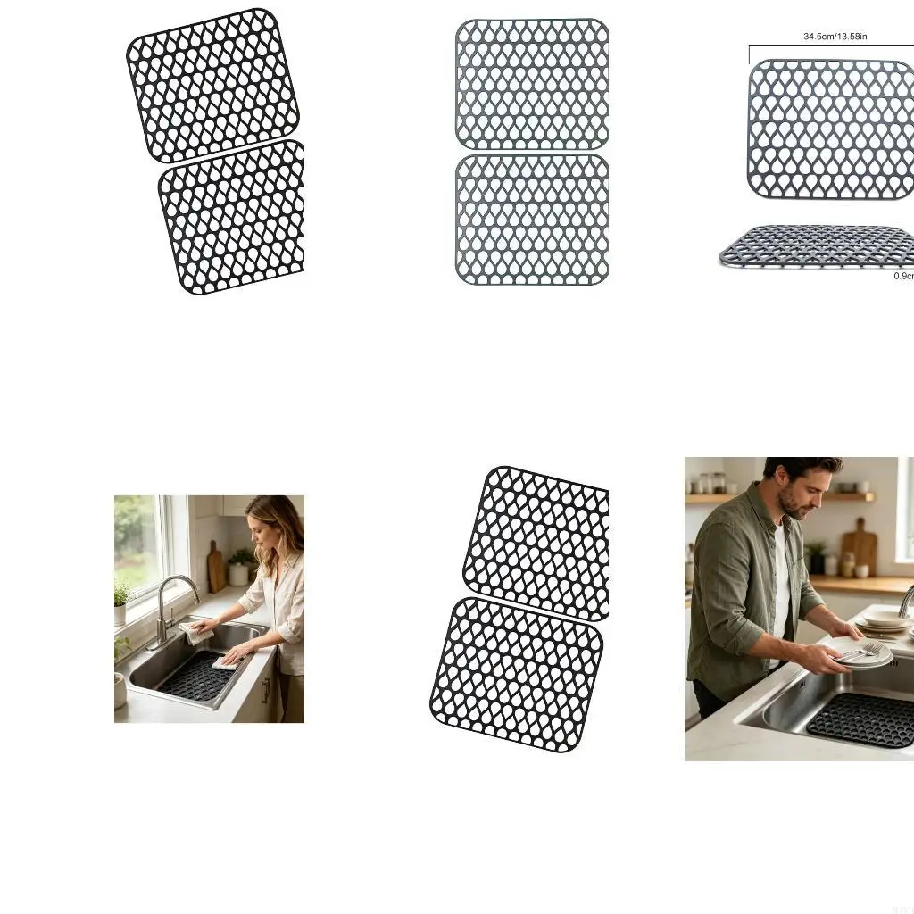 

Pack Of 2 Kitchen Bowl defender Covers Heat Resistant Slip Proof For Dishes And Cooking Items Safety 34.5x29cm M4YD