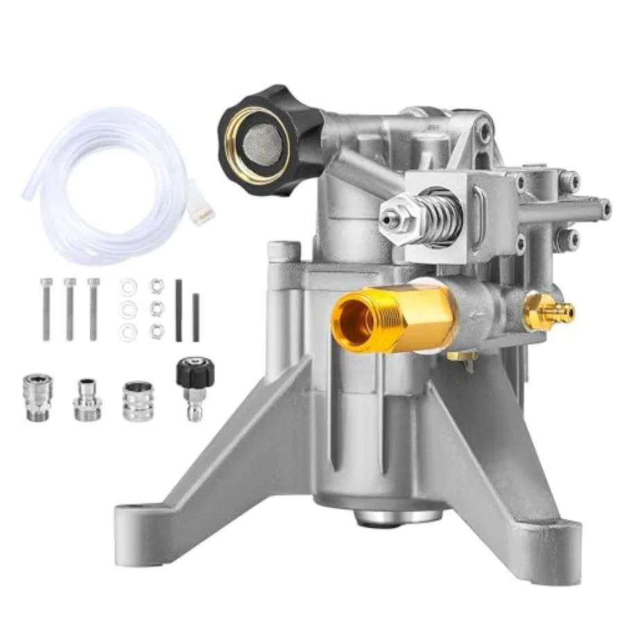 7/8" Shaft Vertical Pressure Washer Pump Replacement Power Washer Pumps for Cold Water Gas Pressure Washer 2400-2800 PSI 2.3 GP