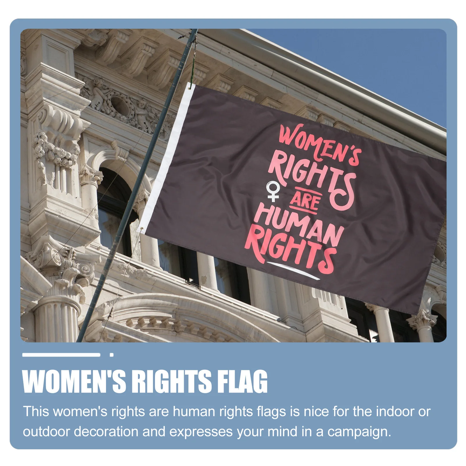 المرأة هي حقوق الإنسان العلم النسوية في الهواء الطلق حديقة راية ساحة ديكور حقوق الإجهاض اختياري الحرية الإنجابية