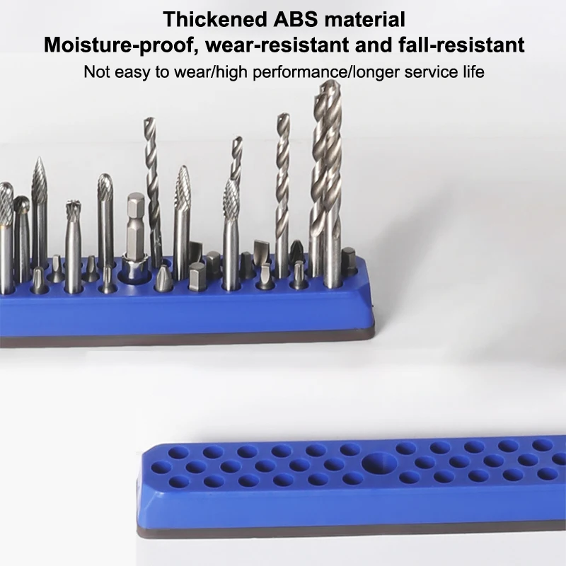 صندوق حامل لقمة مثقاب مغناطيسي مدمج مكون من 43 فتحة لأداة تخزين لقم مفك براغي 1/4 بوصة