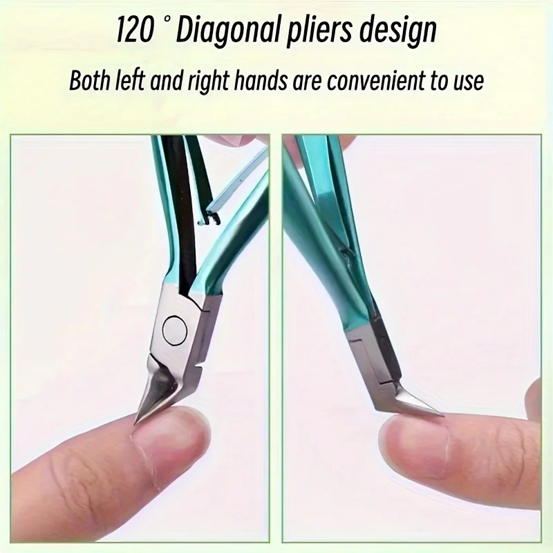 1pcs Ingrown Toenail Clippers Straight Blade Toe Nail Clippers for Thick Nails for Seniors, Stainless Steel Nail Clippers