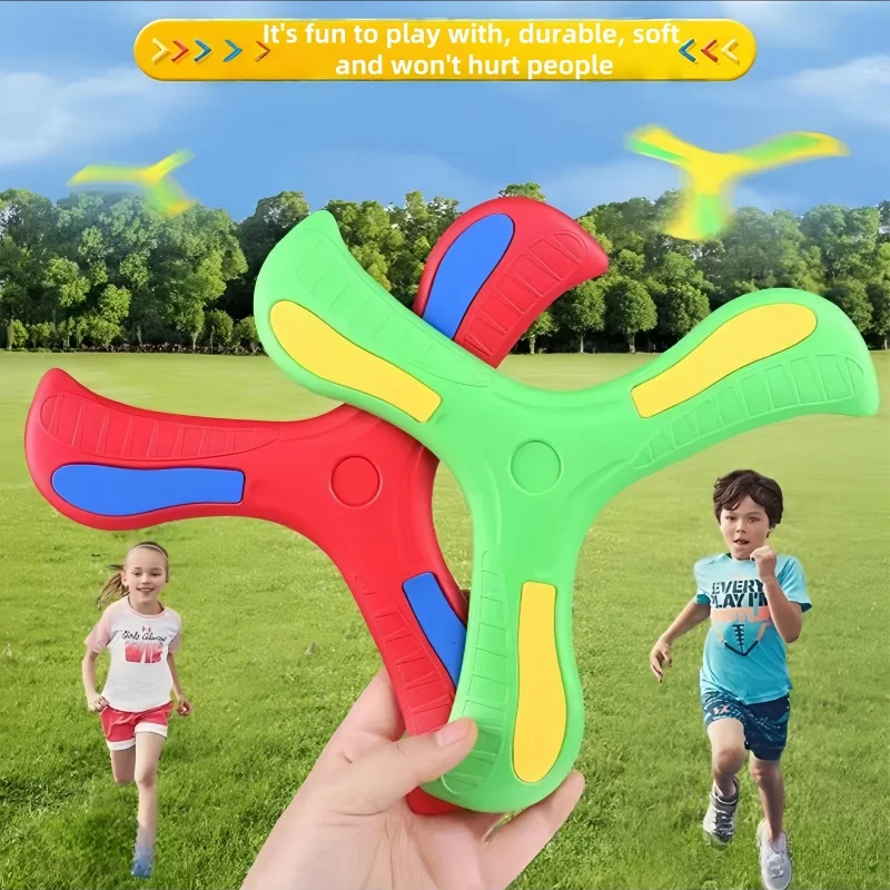 Boomerang Children's Toy Pet Toy Parent Child Interactive Toy Educational Toy Outdoor Toy Stress Relieving Toy Spinning Frisbee