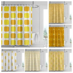 Home decoration shower curtains bathroom waterproof curtain fabric Living Room Modern Nordic Modern geometric pattern simple