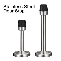 Door Stop Wall Mount Door Stopper (78/95mm 3/3.75 inch), Stainless Steel Sound Dampening Door Stoppers with Screws
