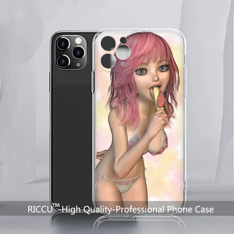 Clmj Cool Girl Punk Y2K Phone Case FOR IPhone 14 13 12 11 Pro Plus X 13 Pro MAX XR XS MINI Transparent Covers