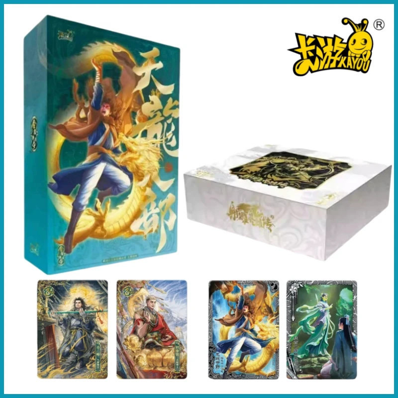 KAYOU Oryginalna kolekcja Jin Yong Xiake's Call On Tianlong Ba Bu Shooting Eagle Heroes Karta Seria Sztuk Walki Zielony Smok Samochód