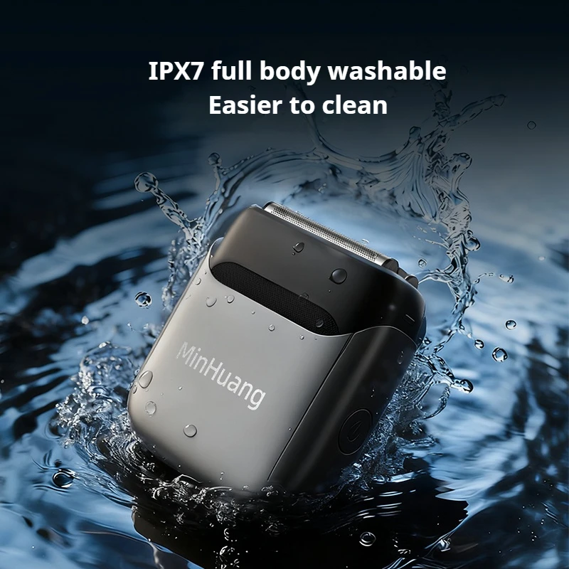 Electric Shaver 3 Blade Reciprocating Razor IPX7 Washable Fast Charging Portable Travel Grooming Kit Perfect Gift for Dad
