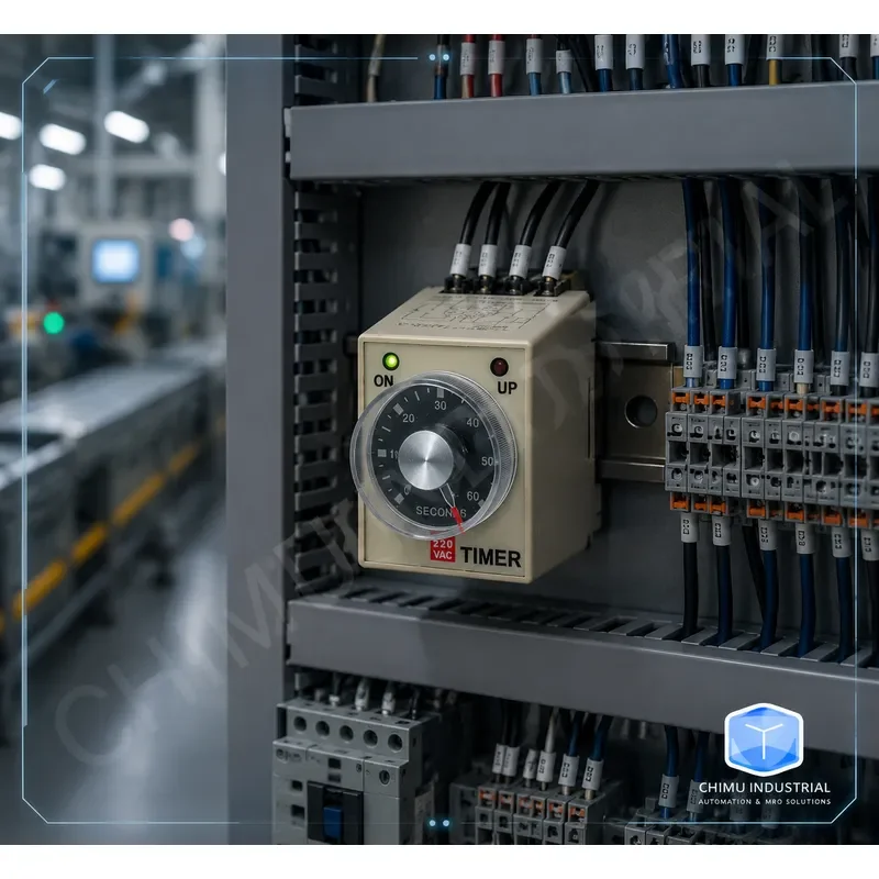 【CHIMU INDUSTRIAL】 for AH3-3 Relay 8-Pin Round Power-On Delay Timer 24V 220V 380V